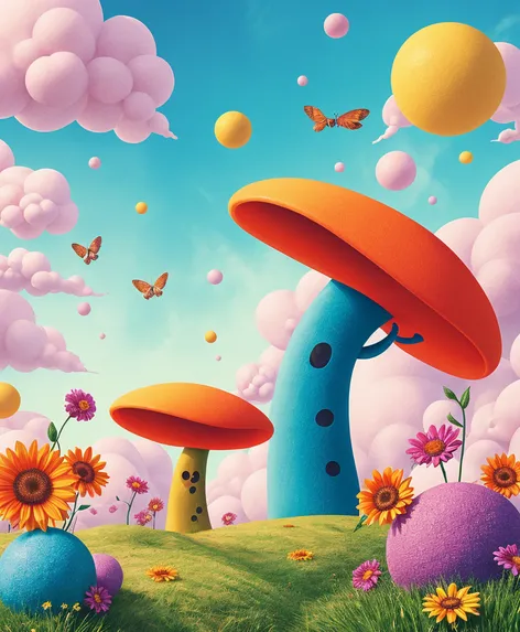 colorful cute pop surrealism