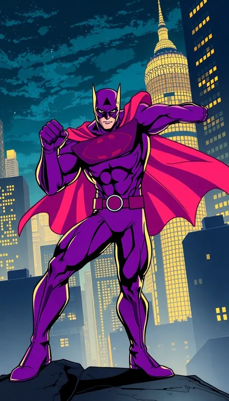 super hero purple