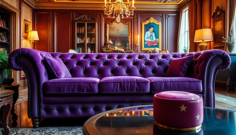 purple couch