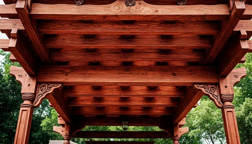 pergola with roof