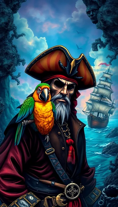 pirate with parrot