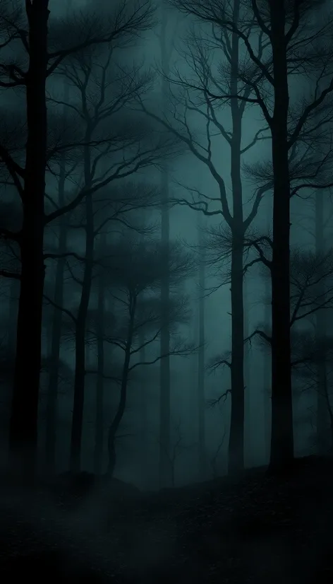 dark forest scene