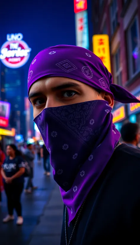 purple bandana