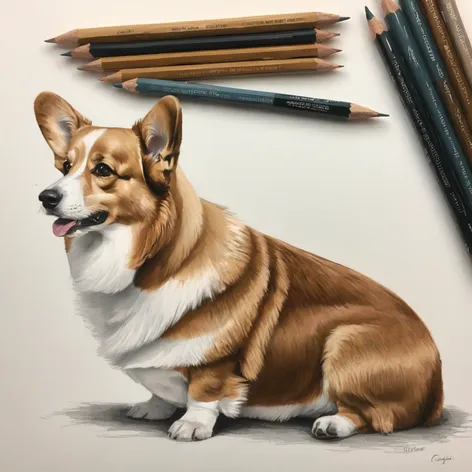 corgi drawing