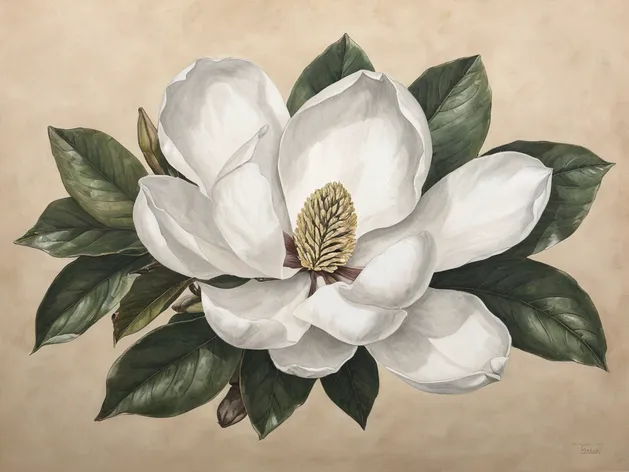 magnolia drawing