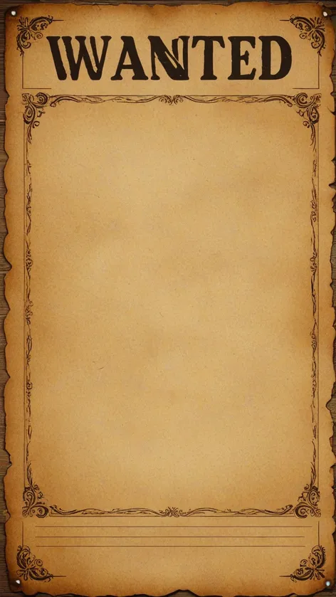 blank wanted poster