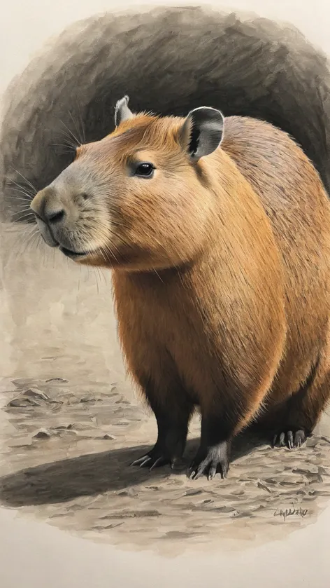 capybara drawing