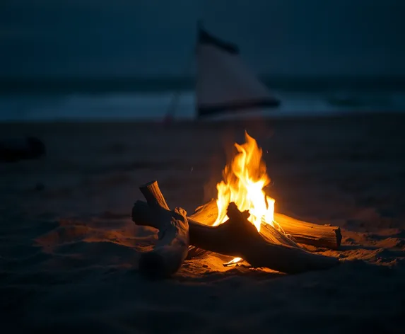 lofi campfire beach background