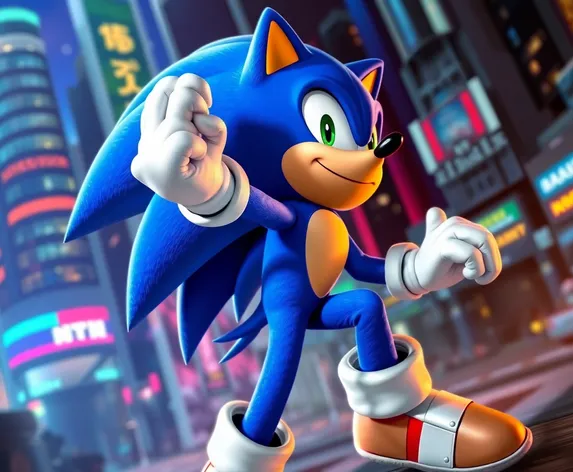 sonic blue hedgehog