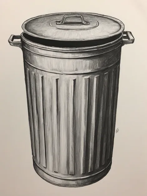 trash can drawing