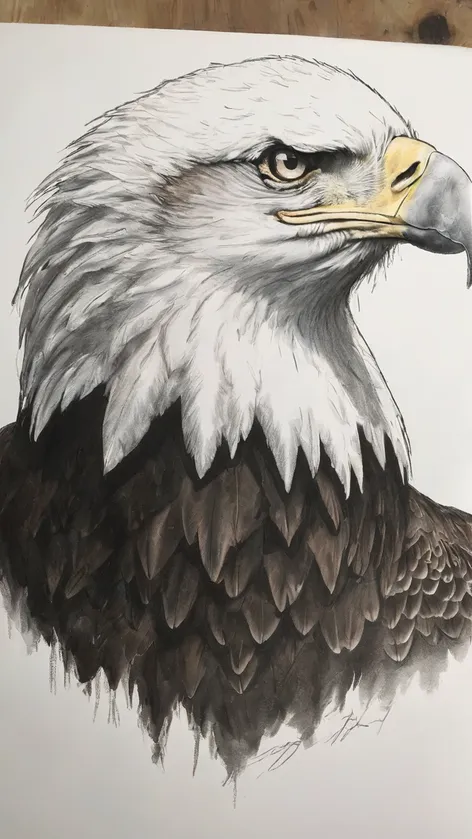 eagle head drawing