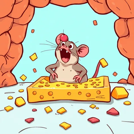 rat trap with chees