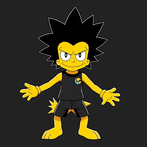 emo bart simpson Image – Free AI Pokemon Generator | Makepix