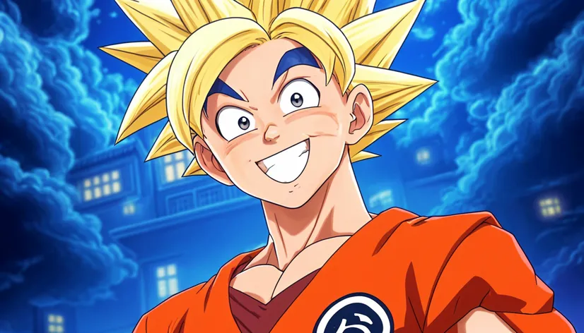 goku smiling