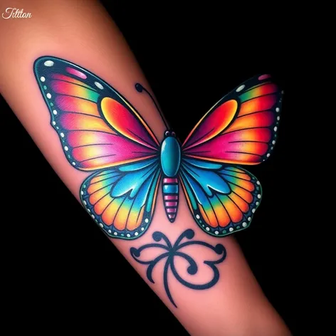 butterfly arm tattoos