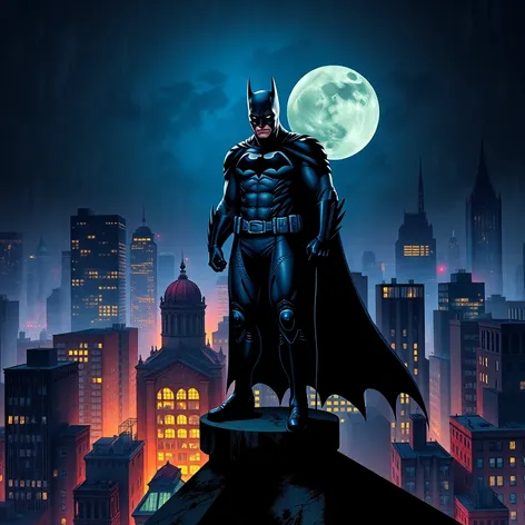 batman on top of