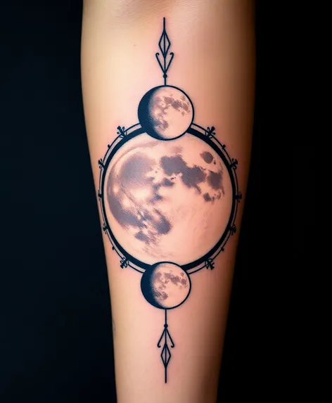 moon phases tattoo