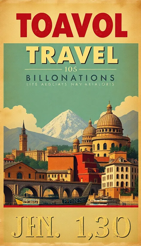 retro travel posters