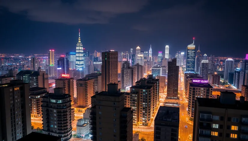 rooftops of apartment buildings