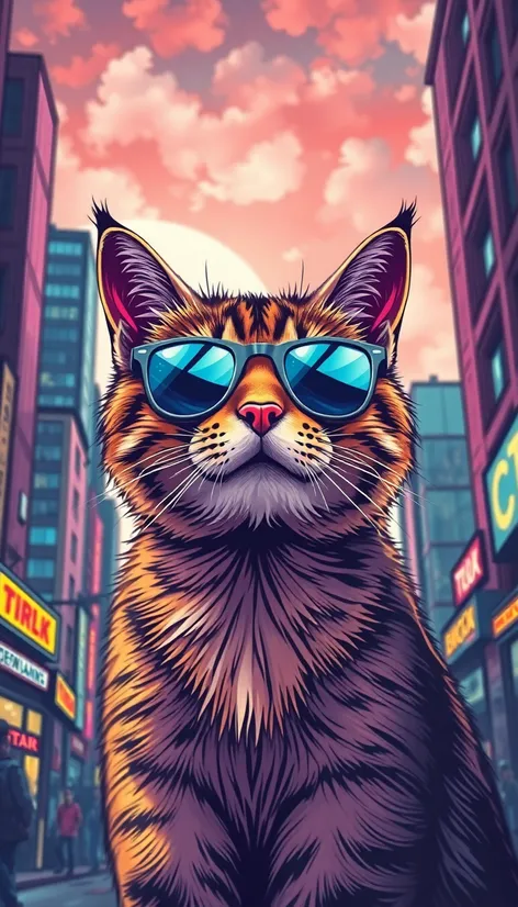 cat with sunglasses