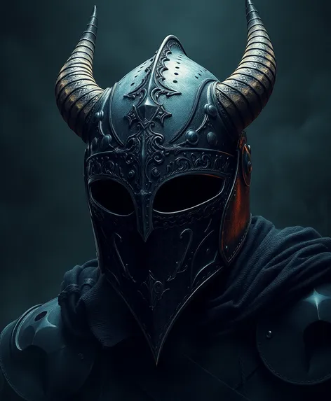 horned knight helmet