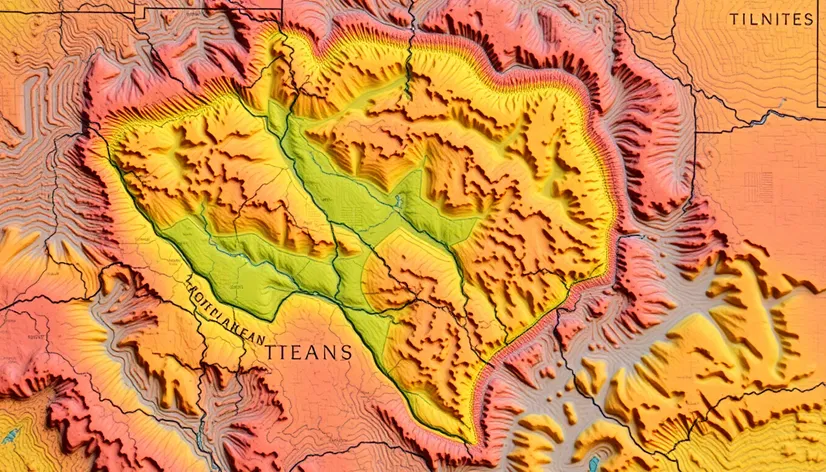 topographic map of texas