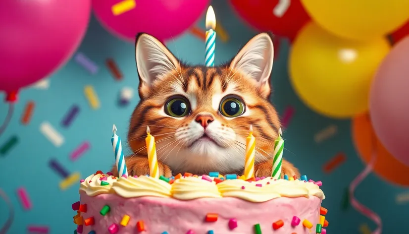 cat birthday cake