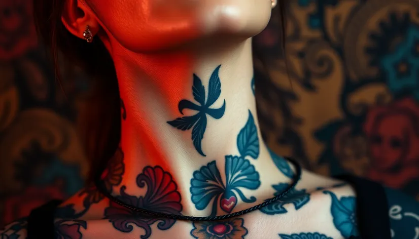 neck tattoos women