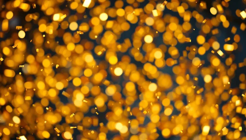 falling gold confetti vector