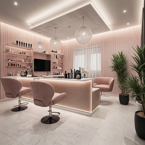 Nail bar salon design