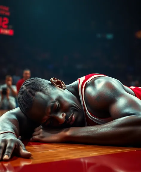 michael jordan on floor