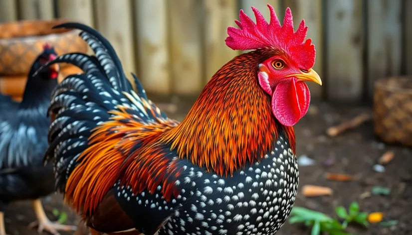 speckled sussex rooster