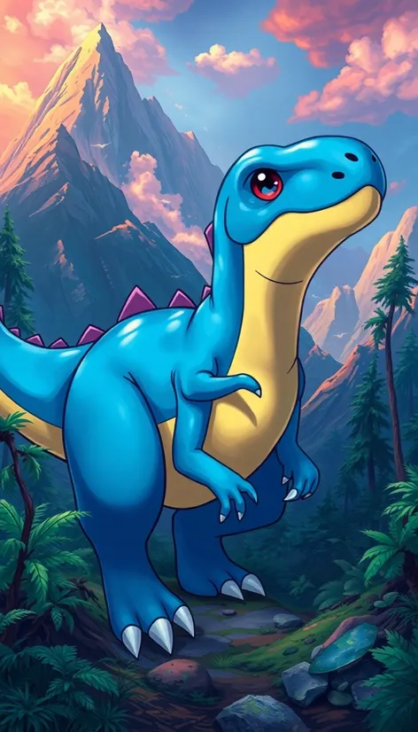 blue dinosaur pokemon