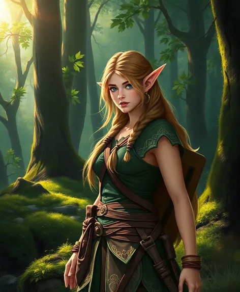 female wood elf ranger