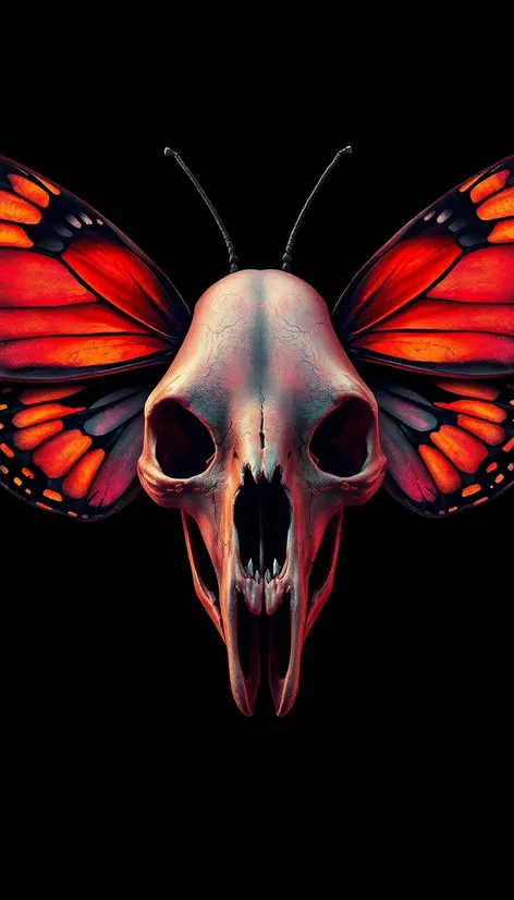 butterfly skull