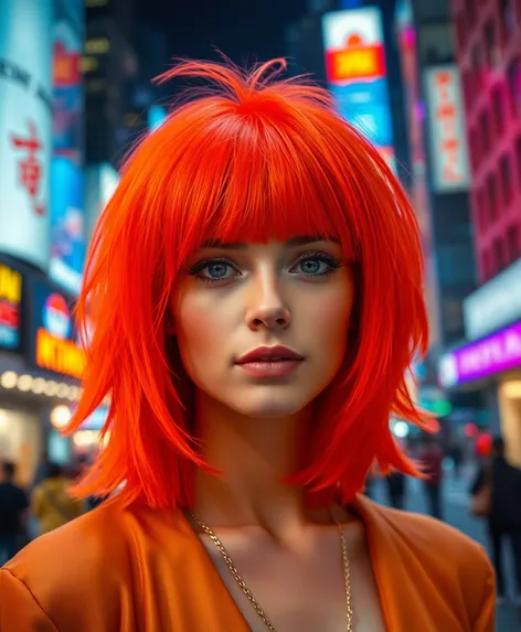 orange wig