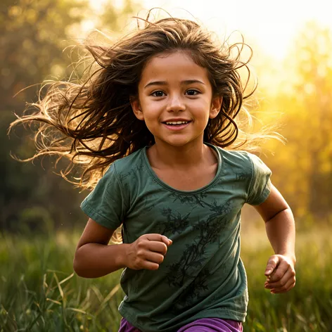 Little Girl Jogging