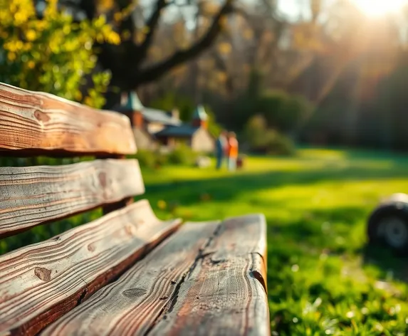 wooden bench