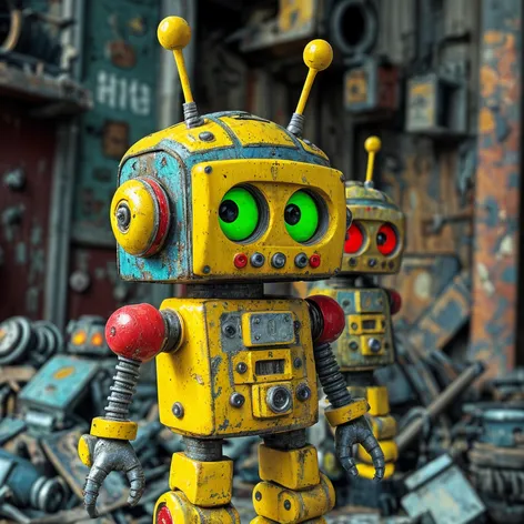 abandoned robots art spungbob