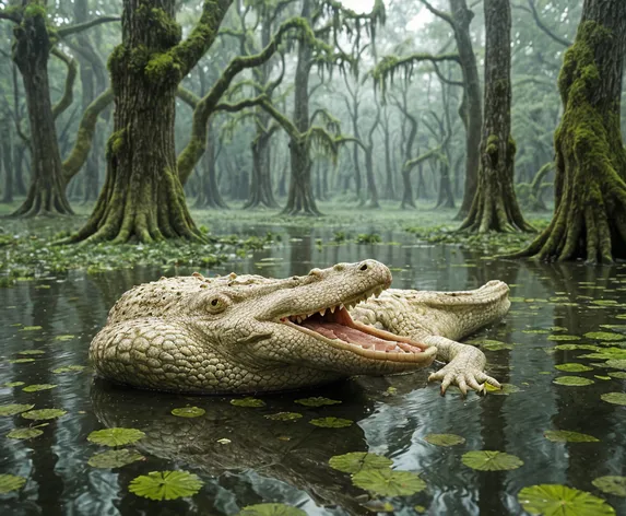 albino alligator