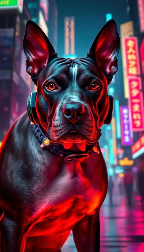 pitbull cyberpunk