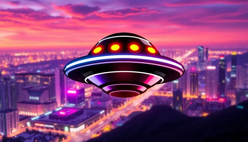 simple bold 3d ufo