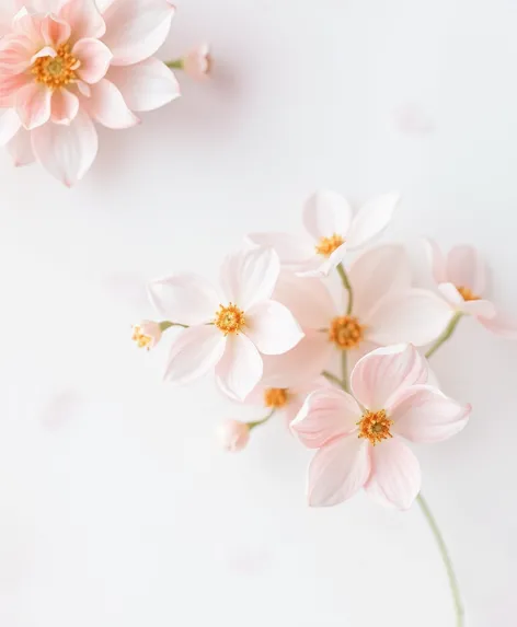 pastel painted flowers