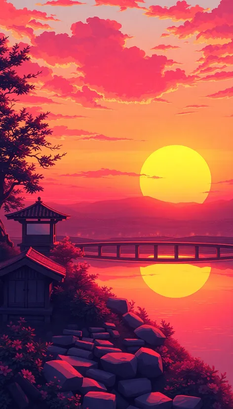 anime sunset