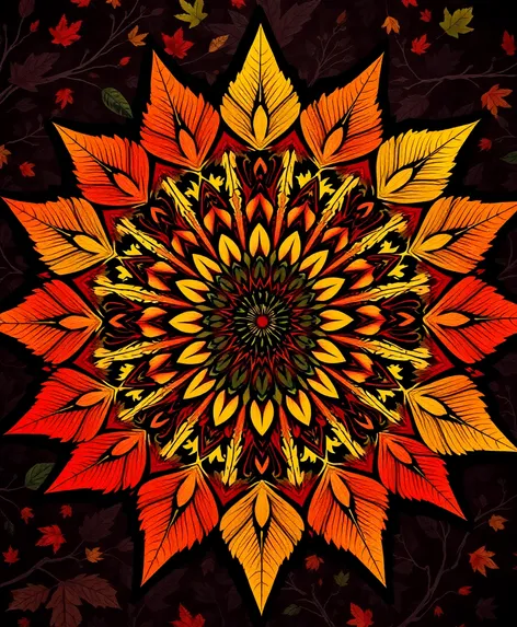 autumn mandala coloring pages