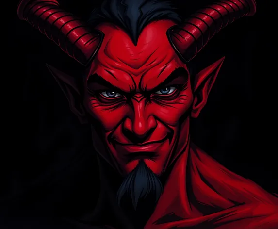 tiefling male portrait