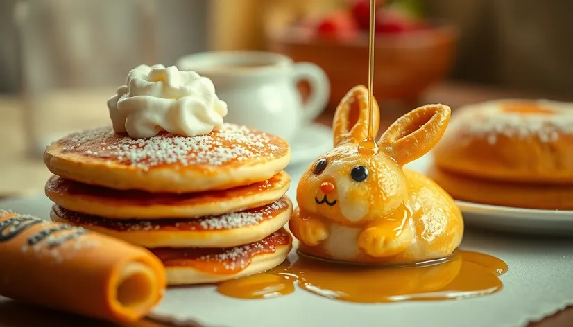 bunny pancakes