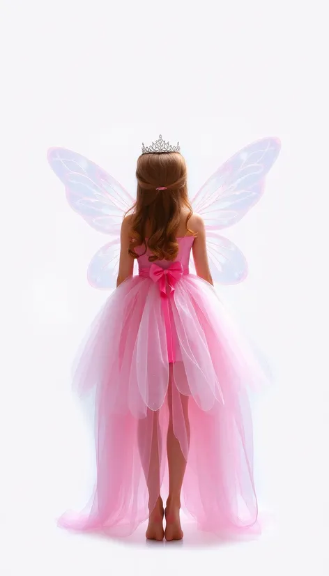 pink fairy dress transparent