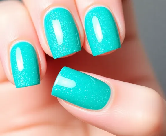 teal nail designs