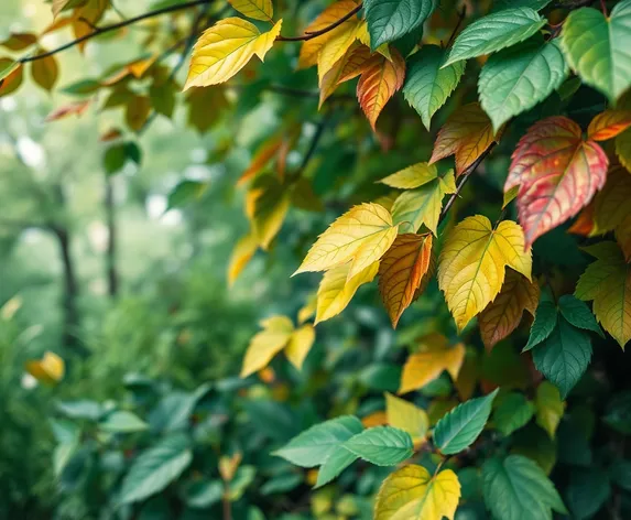 leaves watercolor background